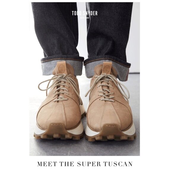 Todd Snyder Other - Todd Snyder Mens Super Tuscan Nubuck Leather Sneakers Beige Size 9 Preppy Luxury
